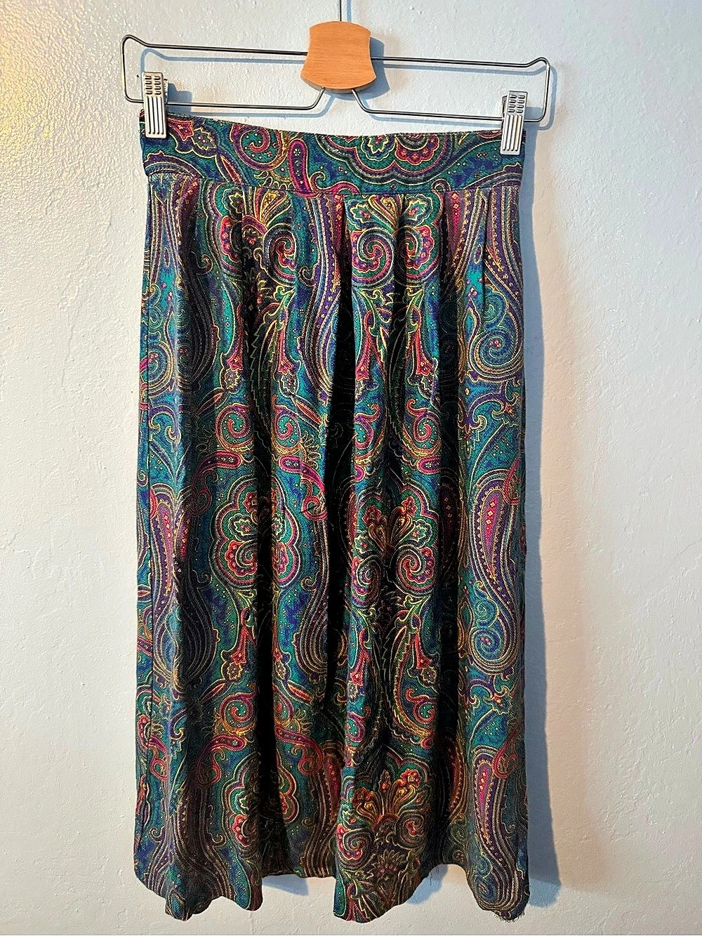 Vintage Norton McNaughton Paisley Boho Multicolor 90s Maxi Skirt